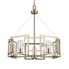 Golden Canada 6068-5 BCB - Golden Lighting Marco 5-light Chandelier in Brushed Champagne Brass